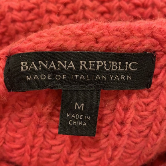 Banana Republic Pink Strawberry Cowl Neck Sweater - Picture 7 of 9